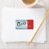 Étiquettes de cadeaux de vacances pour petits ping (En situation)