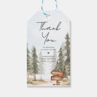 Étiquettes de cadeaux pour Baby Shower aventure en