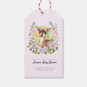 Étiquettes de cadeaux pour Baby Shower Cerf Capric