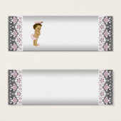 Étiquettes de cadeaux pour Baby Shower de la Princ (Devant & derrière)