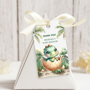 Étiquettes de cadeaux pour Baby Shower Dinosaure M