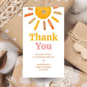Étiquettes de cadeaux pour Baby Shower Voici vient