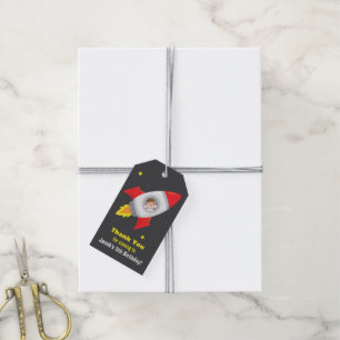 Étiquettes de cadeaux pour fête d'anniversaire ave