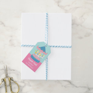Étiquettes de cadeaux pour fête d'anniversaire car