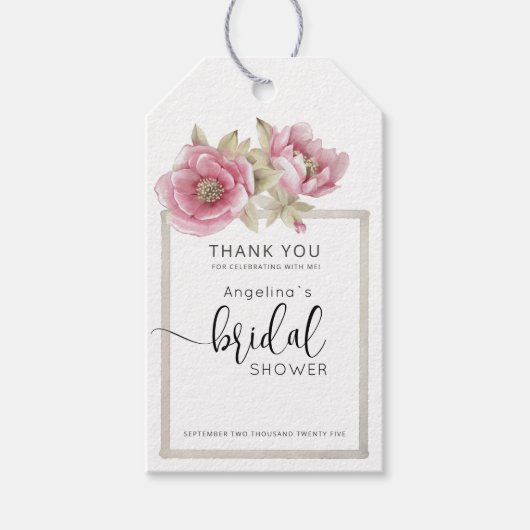 Étiquettes de cadeaux pour mariage moderne (Devant)
