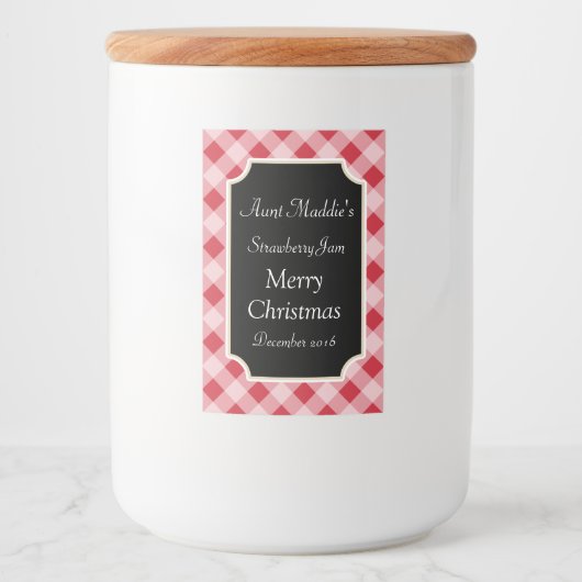 Étiquettes de cadeaux pour pot de nourriture de No (Devant)