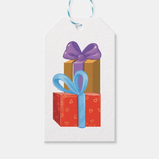 Étiquettes de cadeaux rétro (Devant)