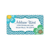 Étiquettes de Calypso Chevron (Devant)