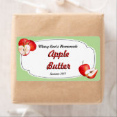 Étiquettes de canne à beurre d'Apple (En situation)