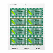 Étiquettes de canne à maïs sur mesure (Feuille entière)
