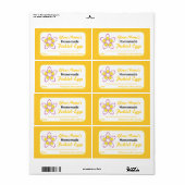 Étiquettes de canne personnalisés pour les bocaux  (Feuille entière)