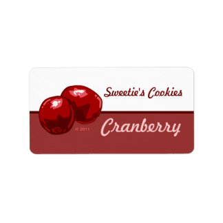 Étiquettes de canneberges