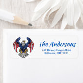 Étiquettes de célébration du 4 juillet American Fl (En situation)