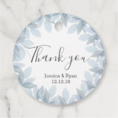 Étiquettes de cercle de mariage personnalisées ave (Dos)