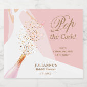 Étiquettes de champagne pour enterrement de vie de (Étiquettes simples)