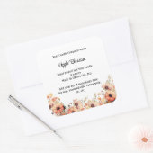 Étiquettes de chandelles personnalisées Pêcher Fle (Enveloppe)