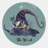 Étiquettes de chapeau floral Herbal de sorcières n (Devant)
