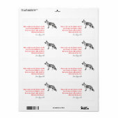Étiquettes de Chien (Feuille entière)