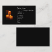 Étiquettes de chien et bougies de cartes de visite (Devant / Derrière)