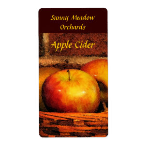 Étiquettes de cidre d'Apple