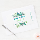 Étiquettes De Cire De Soja Vert Et Bleu (Enveloppe)