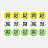 Étiquettes de code QR étanche pour la ronde de con (Feuille)