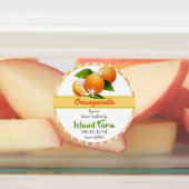 Étiquettes de colis de fruits oranges (Apposé)