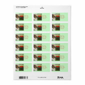 Étiquettes de Collie N Tulips (Feuille entière)