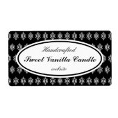 Étiquettes de commerce à dentelle noire (Devant)