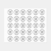 Étiquettes de commerce avec texte de logo marqué (Feuille)