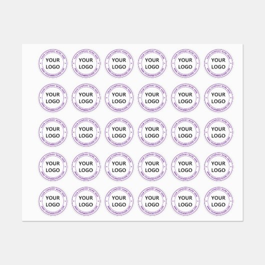 Étiquettes de commerce pour site Web avec nom de l (Feuille)