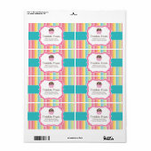 Étiquettes de conditionnement de boulangerie (Feuille entière)