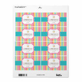 Étiquettes de conditionnement de boulangerie (Feuille entière)