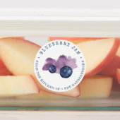Étiquettes de confiture de bleuets (Apposé)
