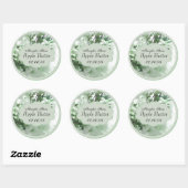étiquettes de conserves florales vert pâle (Feuille)