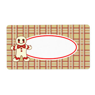 Étiquettes de cookies de Noël