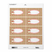 Étiquettes de cookies de Noël (Feuille entière)