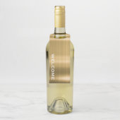 Étiquettes de cou de bouteille d'hospitalité de bi (Sur bouteille)