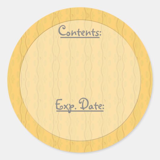 Étiquettes de couleur/alimentation et stockage de (Devant)