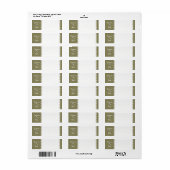 Étiquettes de couleur/alimentation et stockage de (Feuille entière)