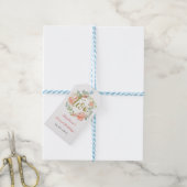 Étiquettes de couronne florale rose or pour 2ème a (Avec de laficelle)