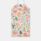 Étiquettes de couronne florale rose or pour 2ème a (Dos)