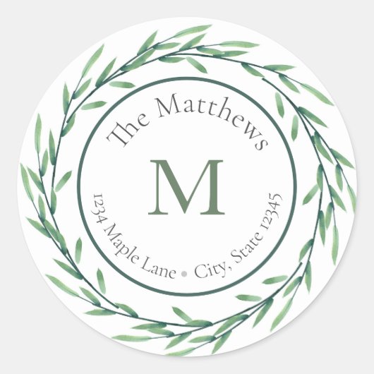 Étiquettes de couronnes Feuilles (Devant)