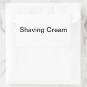 Étiquettes de crème de rasage/ (Sac)