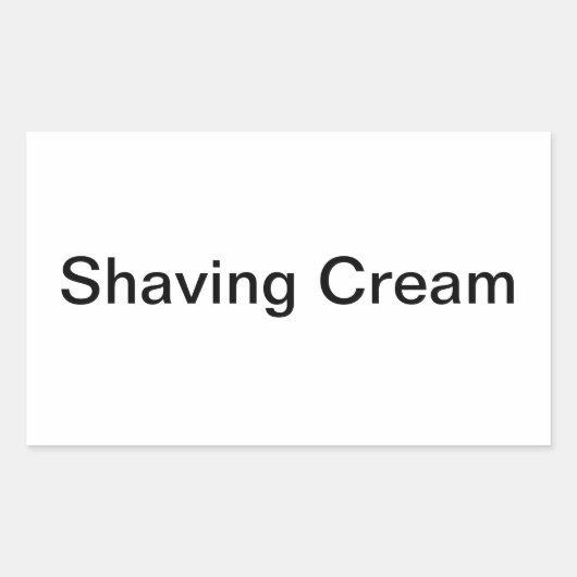 Étiquettes de crème de rasage/ (Devant)