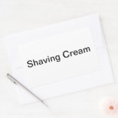 Étiquettes de crème de rasage/ (Enveloppe)