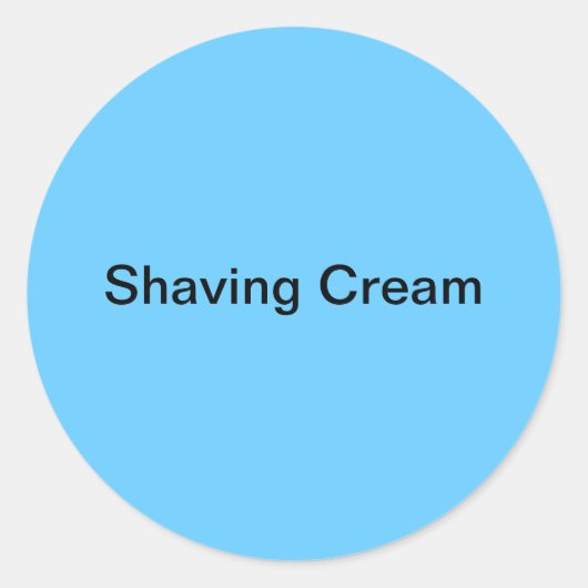 Étiquettes de crème de rasage/ (Devant)