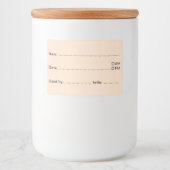 Étiquettes de cuisine douce Beige pour la maison e (Devant)