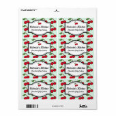 Étiquettes de cuisine personnalisés Retro Mint Che (Feuille entière)