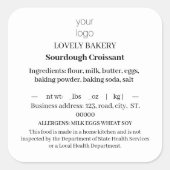 Étiquettes de cuisine simple (Devant)